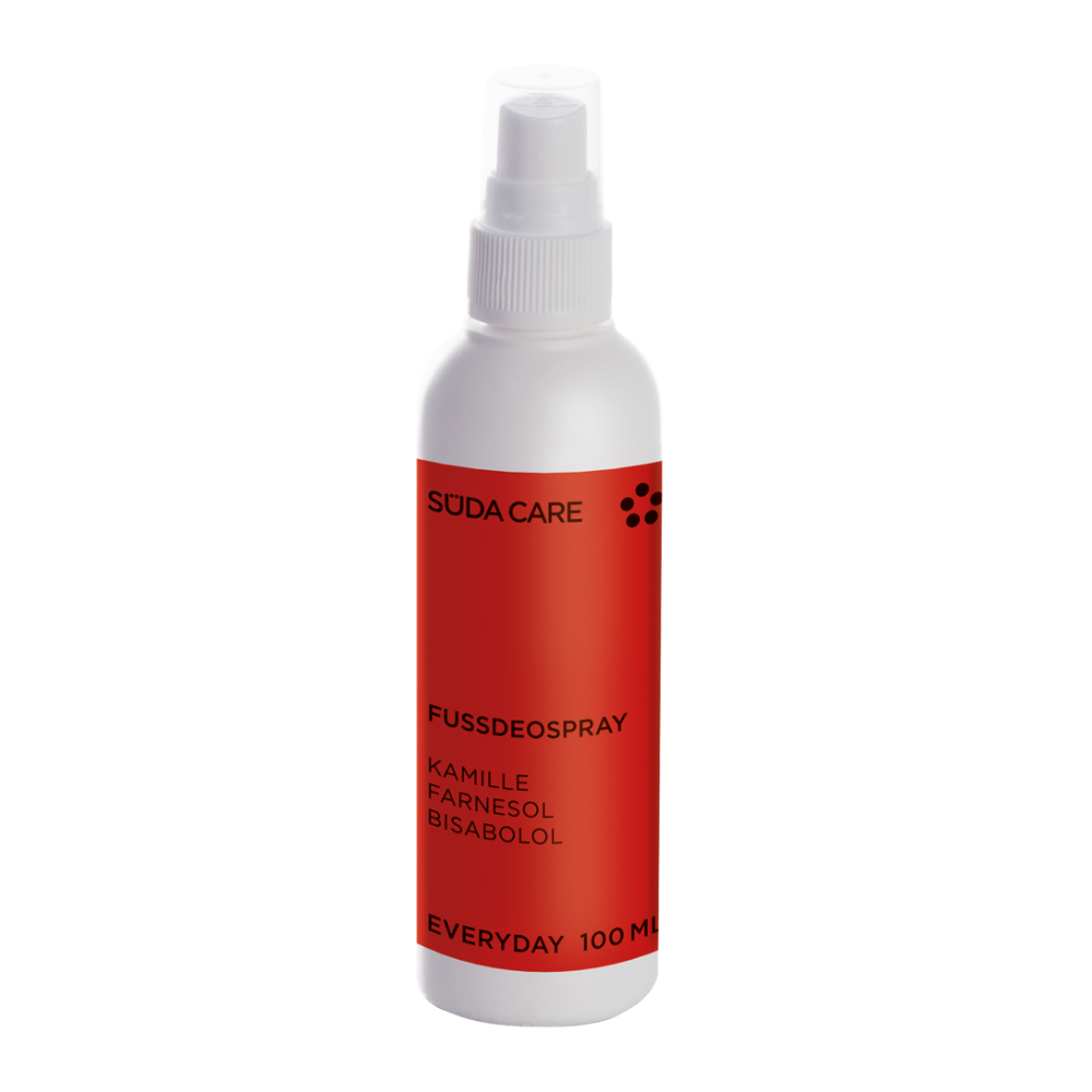 SUDA CARE pedu dezodorantas nuo prakaitavimo ir nemalonaus kvapo, 100 ml purskiama pakuote