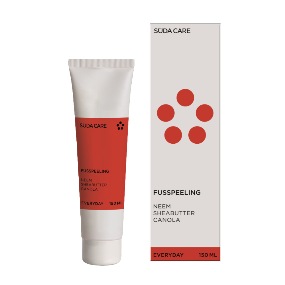 SUDA CARE svelnus pedu sveitiklis Fusspeeling, 150 ml tubele su dezute
