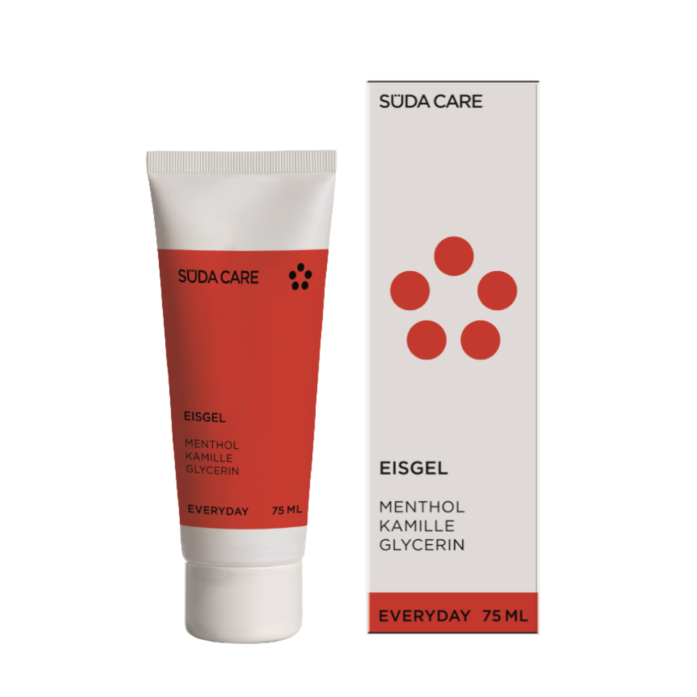 SUDA CARE vesinantis gelis pedoms su mentoliu, 75 ml tubele su dezute